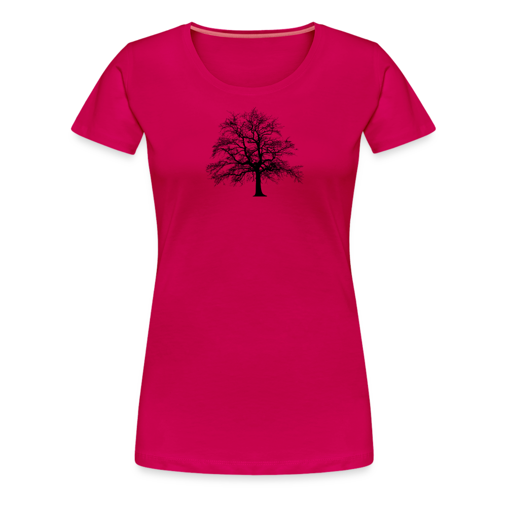 Jagdwelt T-Shirt für Sie (Premium) - Baum - dunkles Pink