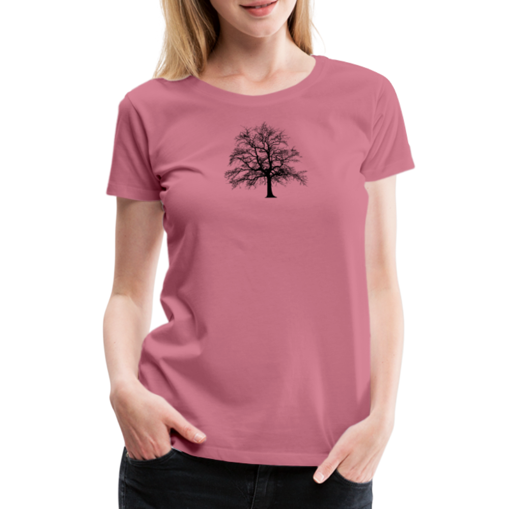Jagdwelt T-Shirt für Sie (Premium) - Baum - Malve
