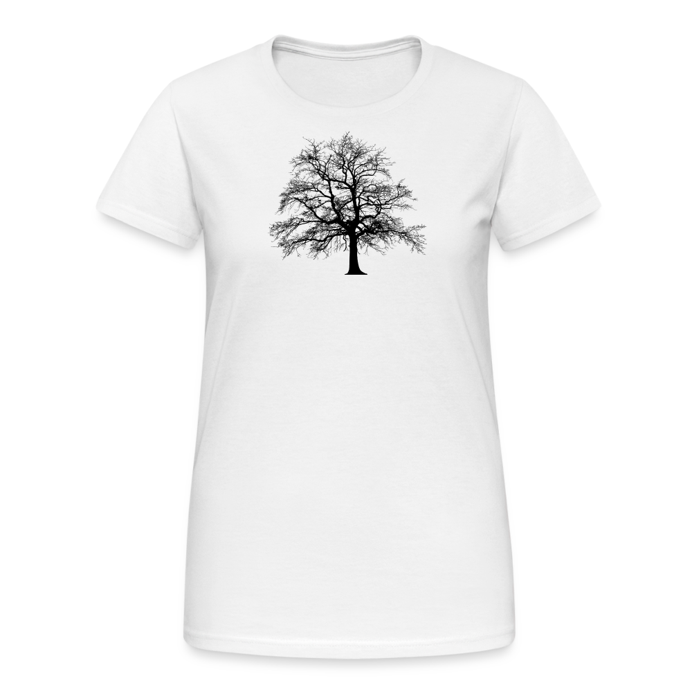 Jagdwelt T-Shirt für Sie (Gildan) - Baum - weiß