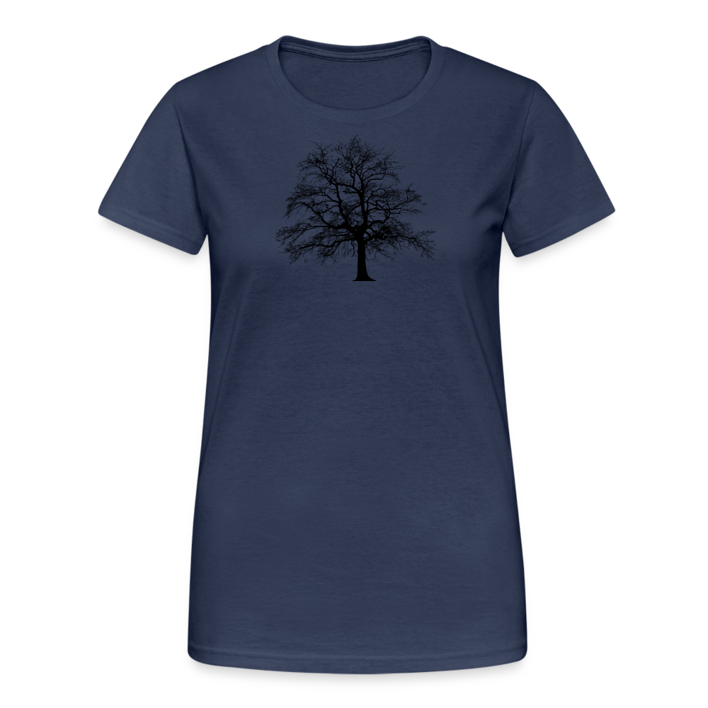 Jagdwelt T-Shirt für Sie (Gildan) - Baum - Navy