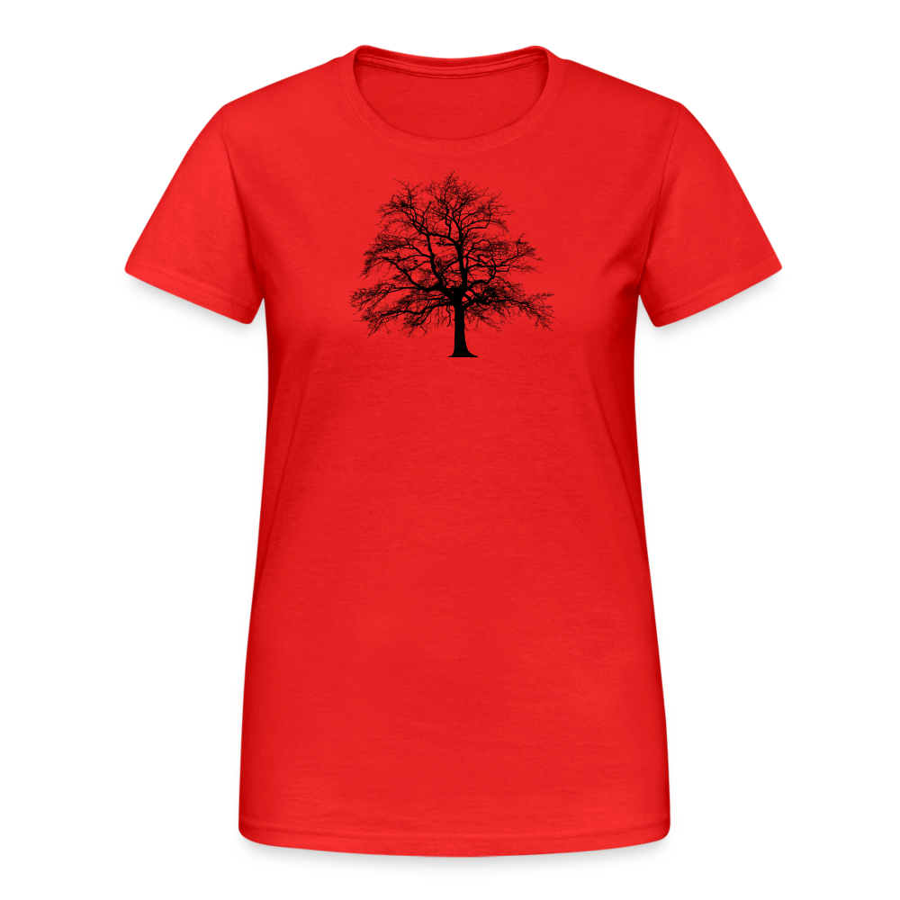 Jagdwelt T-Shirt für Sie (Gildan) - Baum - Rot