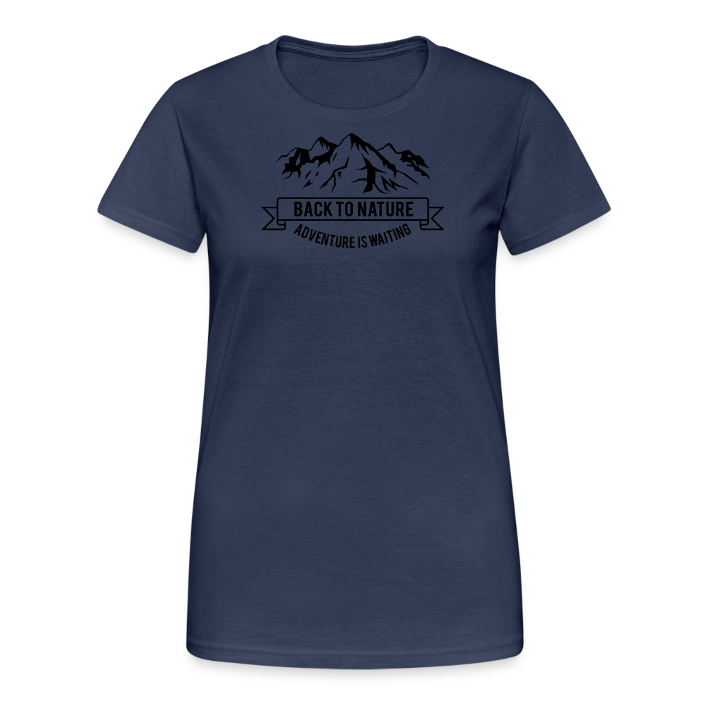 Jagdwelt T-Shirt für Sie (Gildan) - Back to Nature - Navy