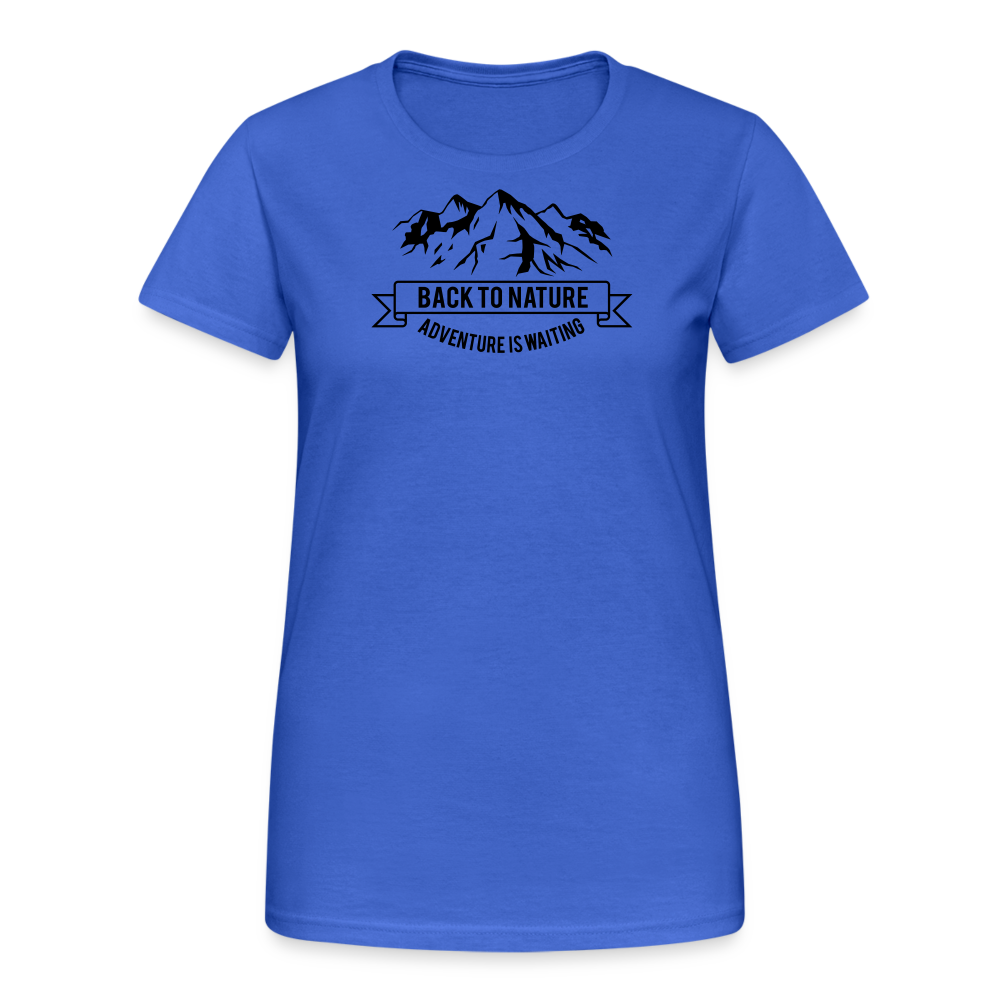 Jagdwelt T-Shirt für Sie (Gildan) - Back to Nature - Königsblau