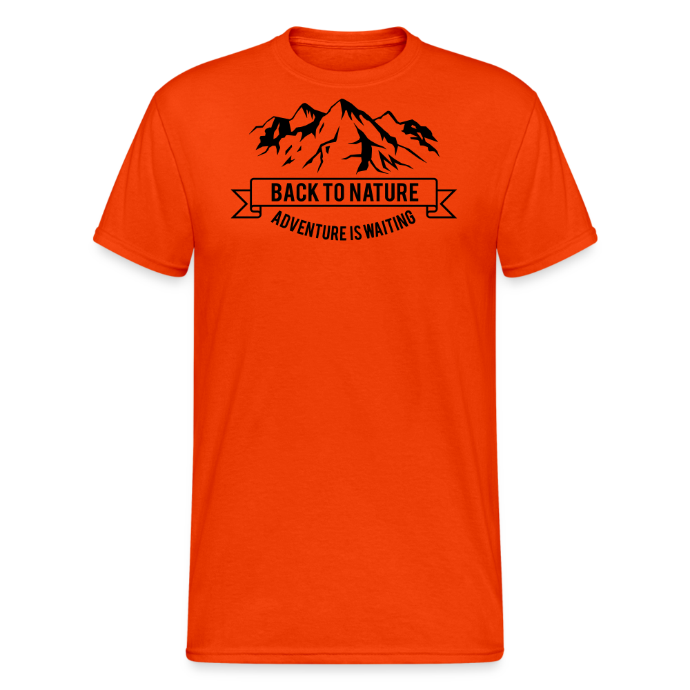 Jagdwelt T-Shirt (Gildan) - Back to Nature - kräftig Orange