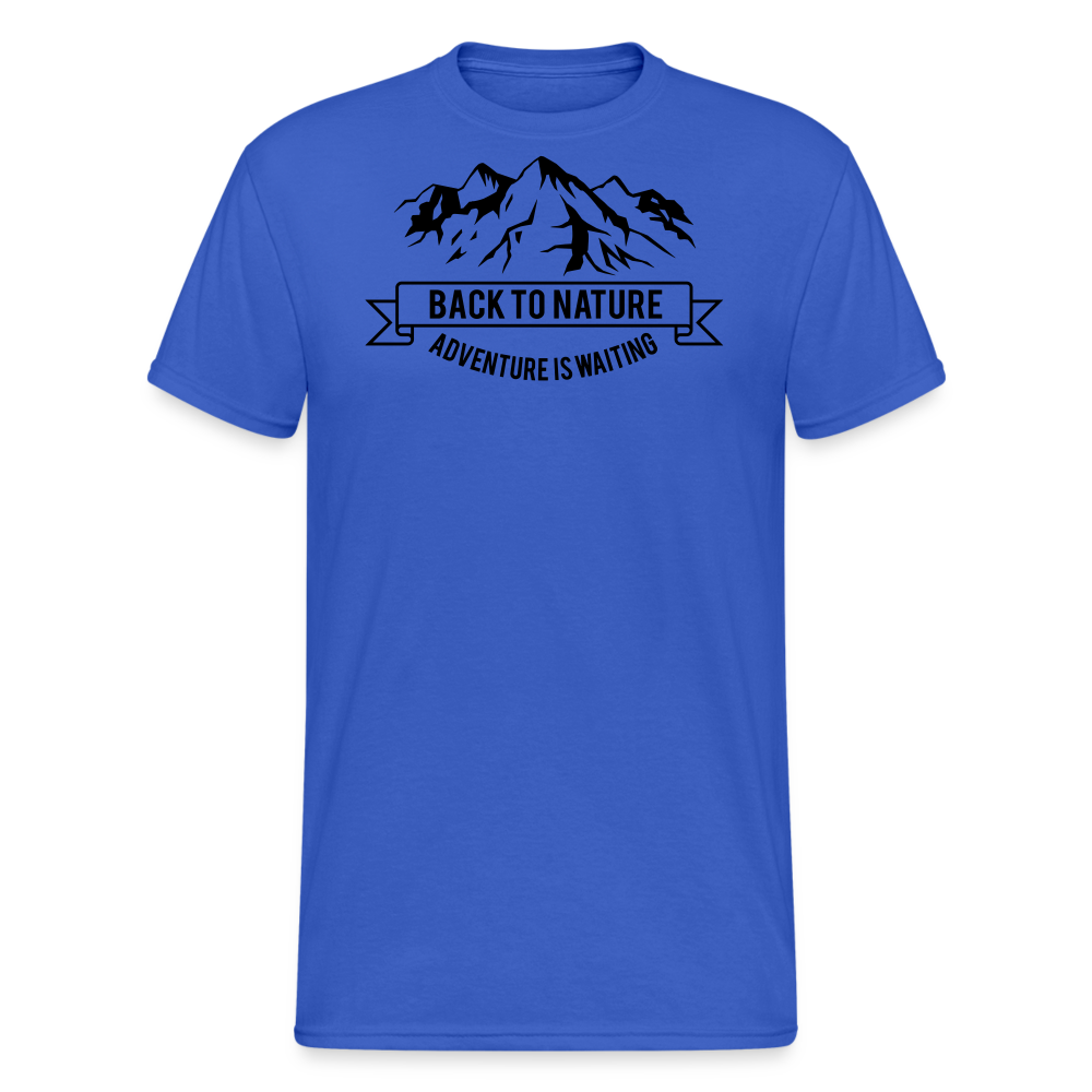 Jagdwelt T-Shirt (Gildan) - Back to Nature - Königsblau