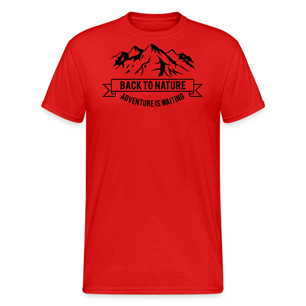 Jagdwelt T-Shirt (Gildan) - Back to Nature - Rot