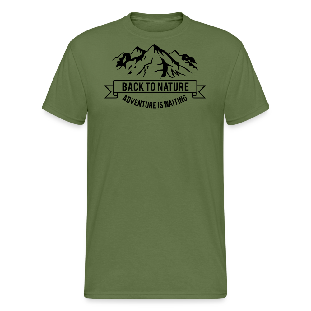 Jagdwelt T-Shirt (Gildan) - Back to Nature - Militärgrün