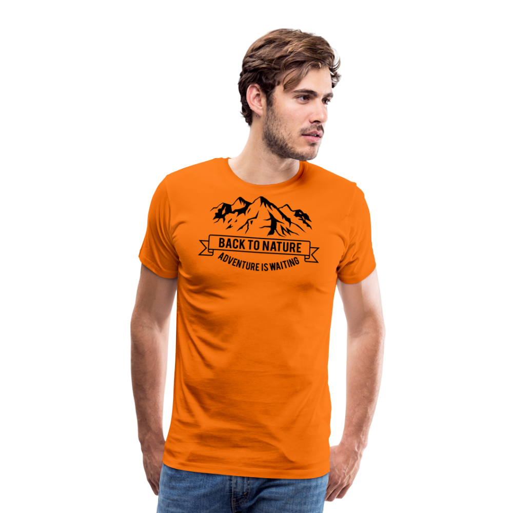 Jagdwelt T-Shirt (Premium) - Back to Nature - Orange