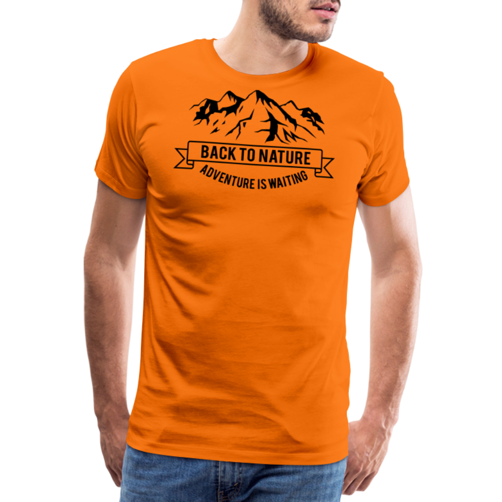 Jagdwelt T-Shirt (Premium) - Back to Nature - Orange