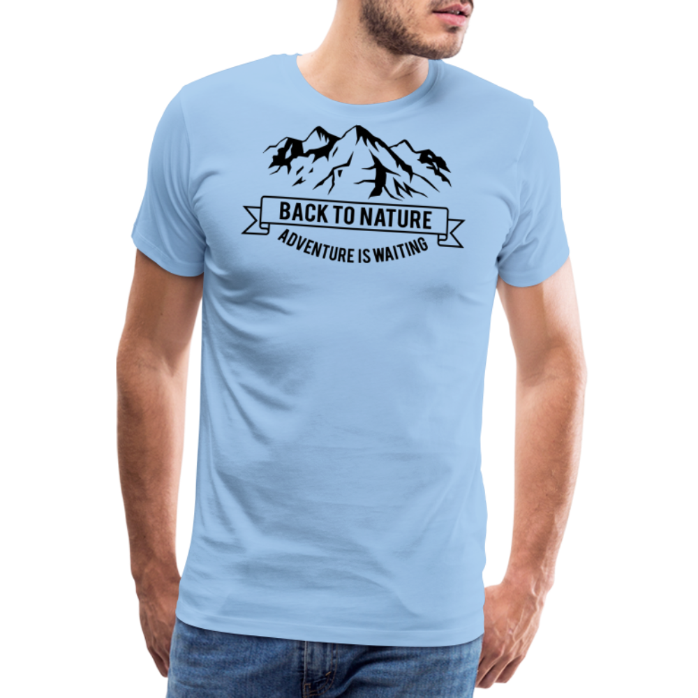 Jagdwelt T-Shirt (Premium) - Back to Nature - Sky