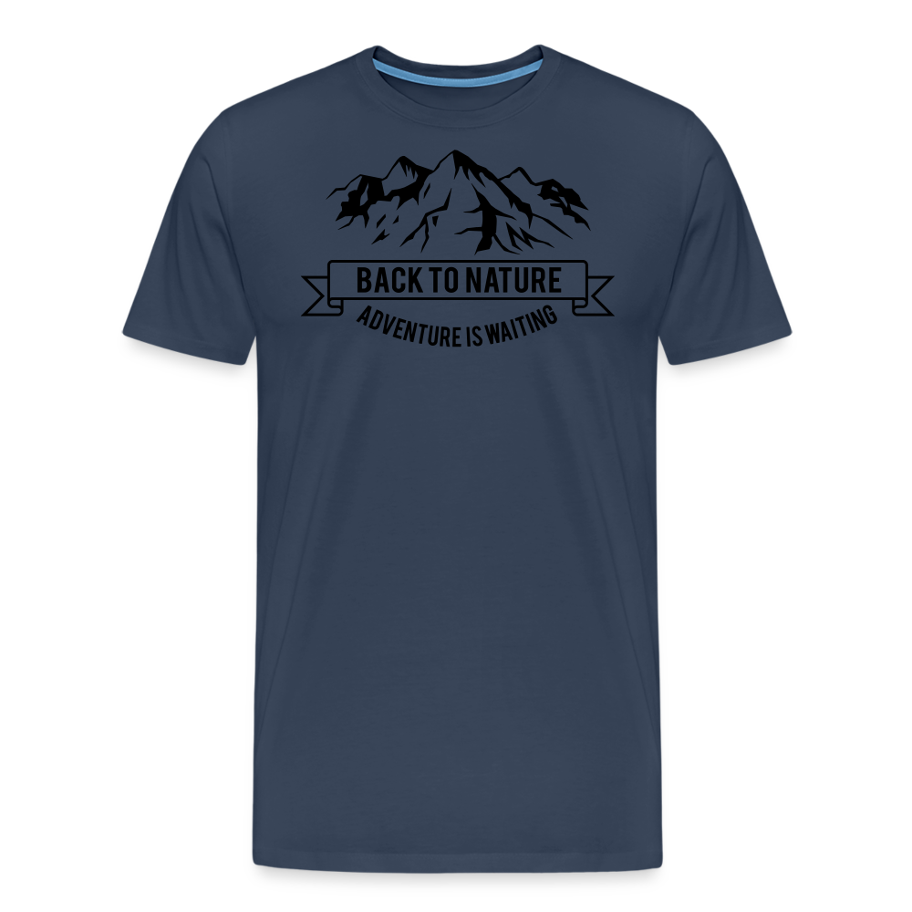 Jagdwelt T-Shirt (Premium) - Back to Nature - Navy