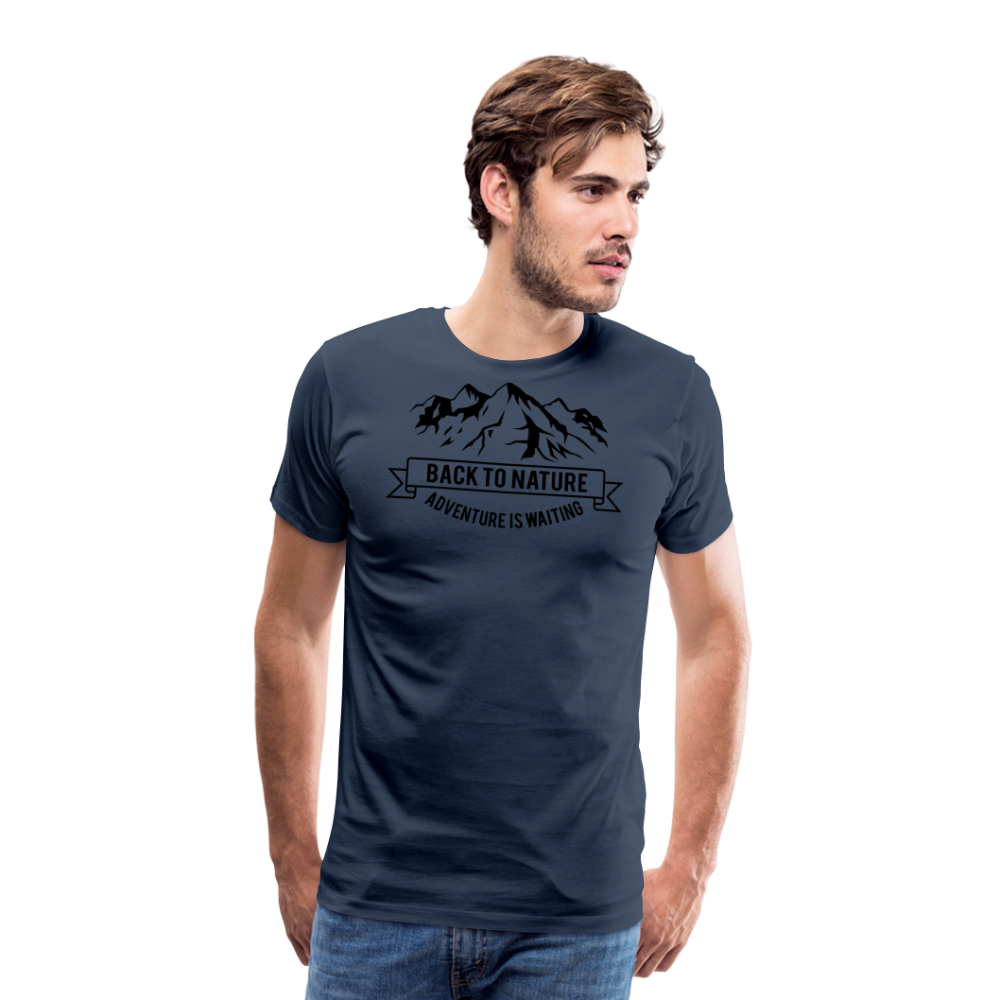 Jagdwelt T-Shirt (Premium) - Back to Nature - Navy