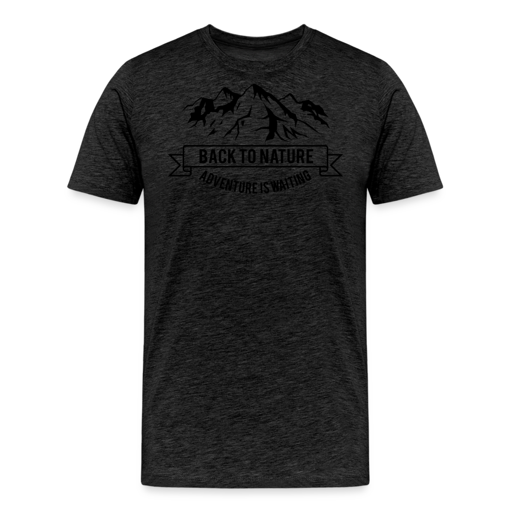 Jagdwelt T-Shirt (Premium) - Back to Nature - Anthrazit