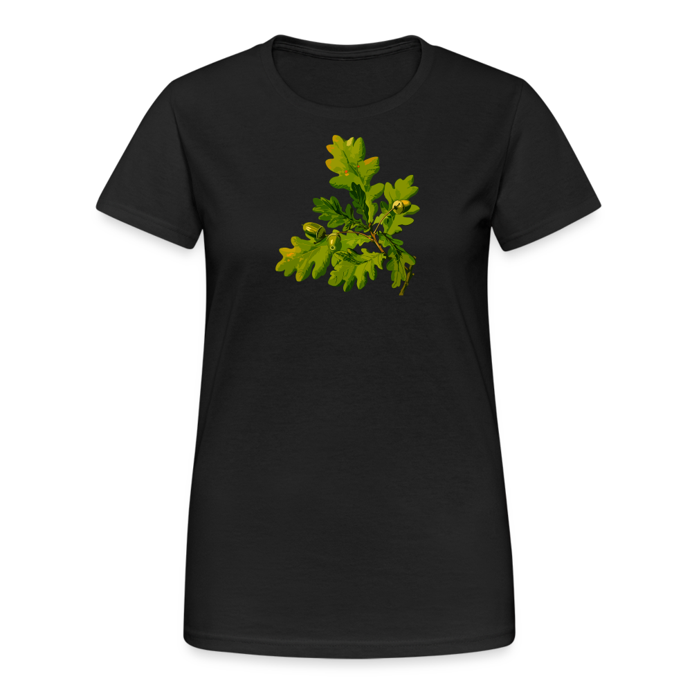 Jagdwelt T-Shirt für Sie (Gildan) - Eiche - Schwarz
