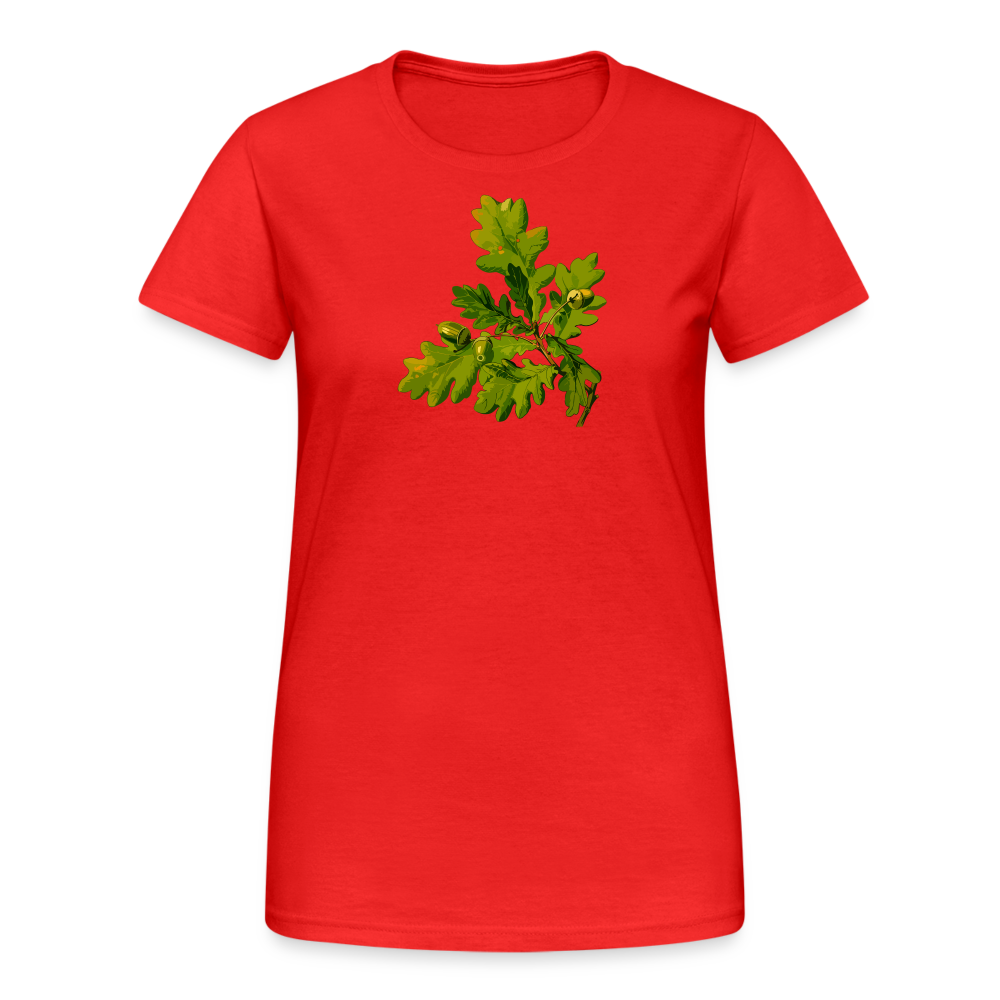 Jagdwelt T-Shirt für Sie (Gildan) - Eiche - Rot
