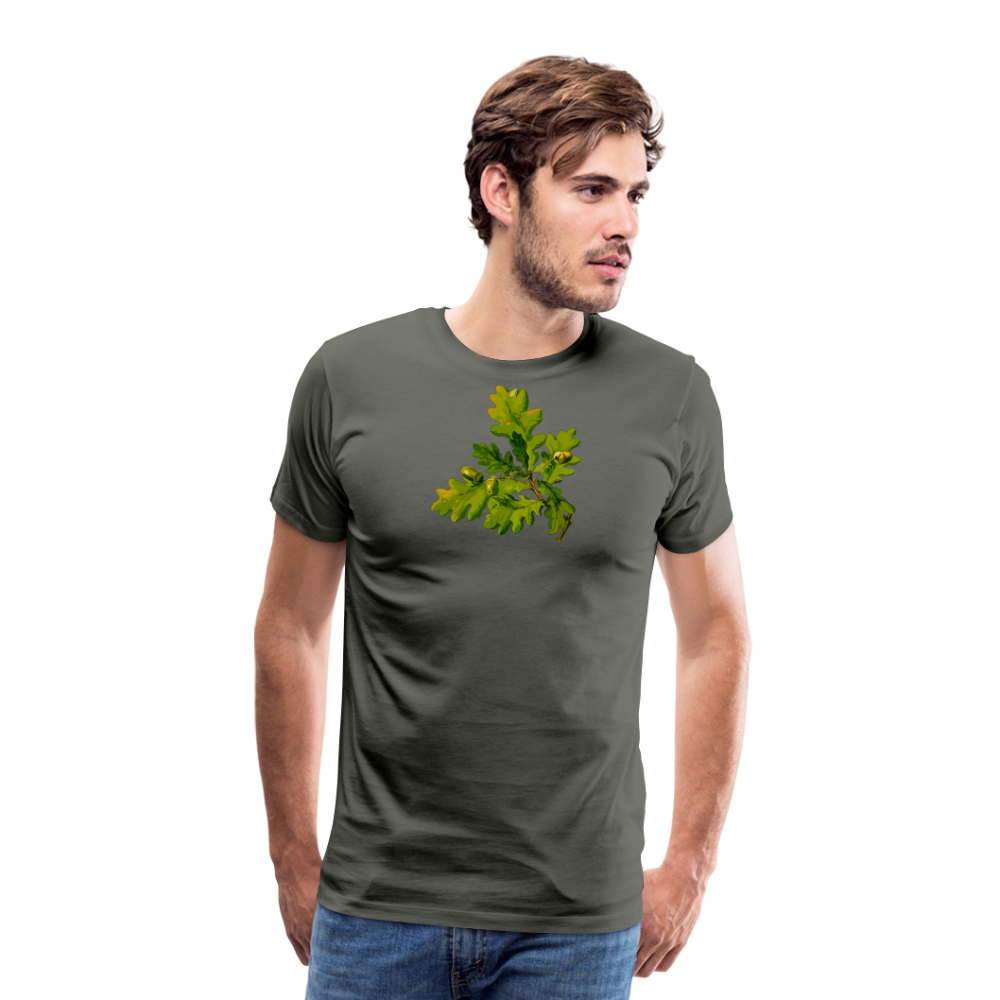 Jagdwelt T-Shirt (Premium) - Eiche - Asphalt