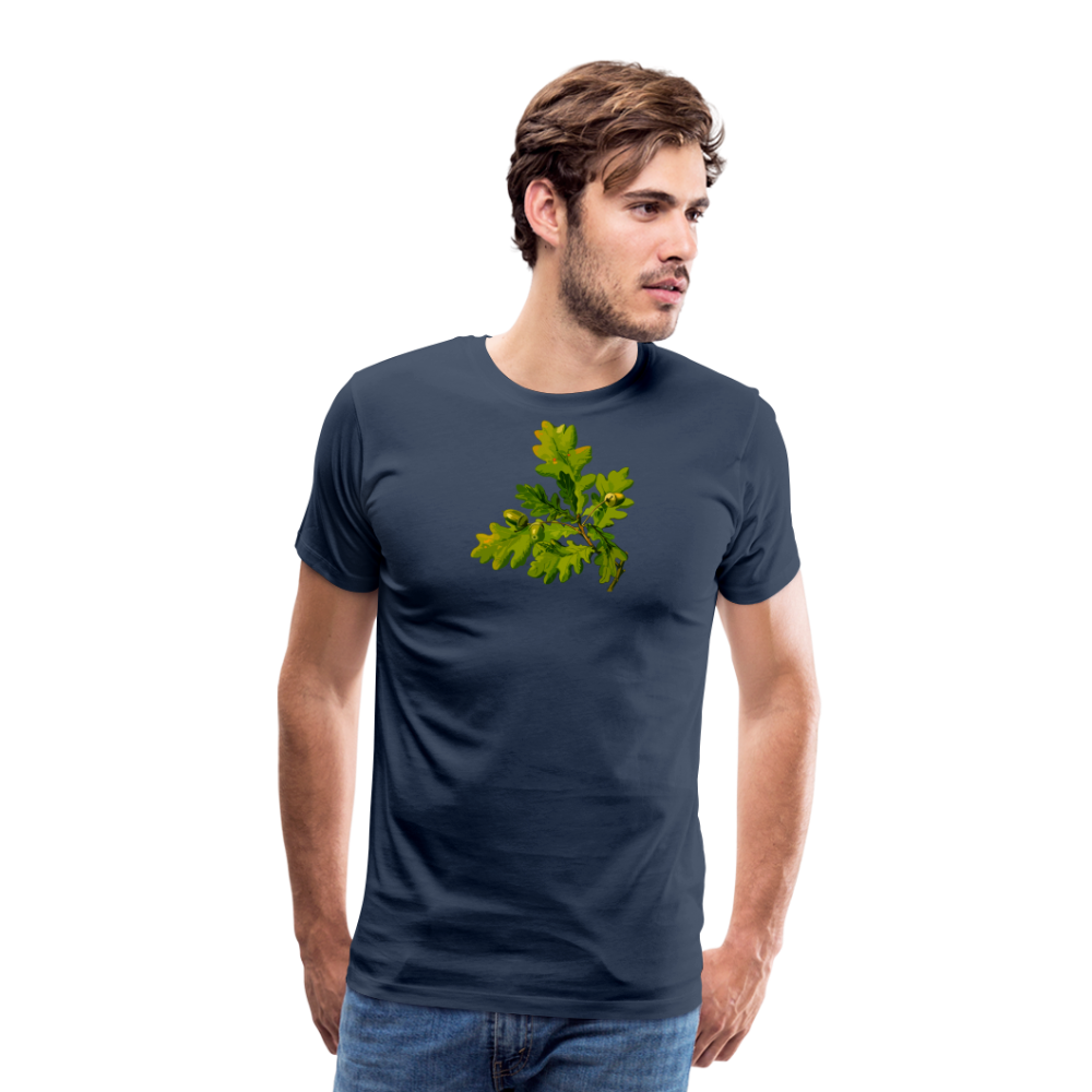 Jagdwelt T-Shirt (Premium) - Eiche - Navy