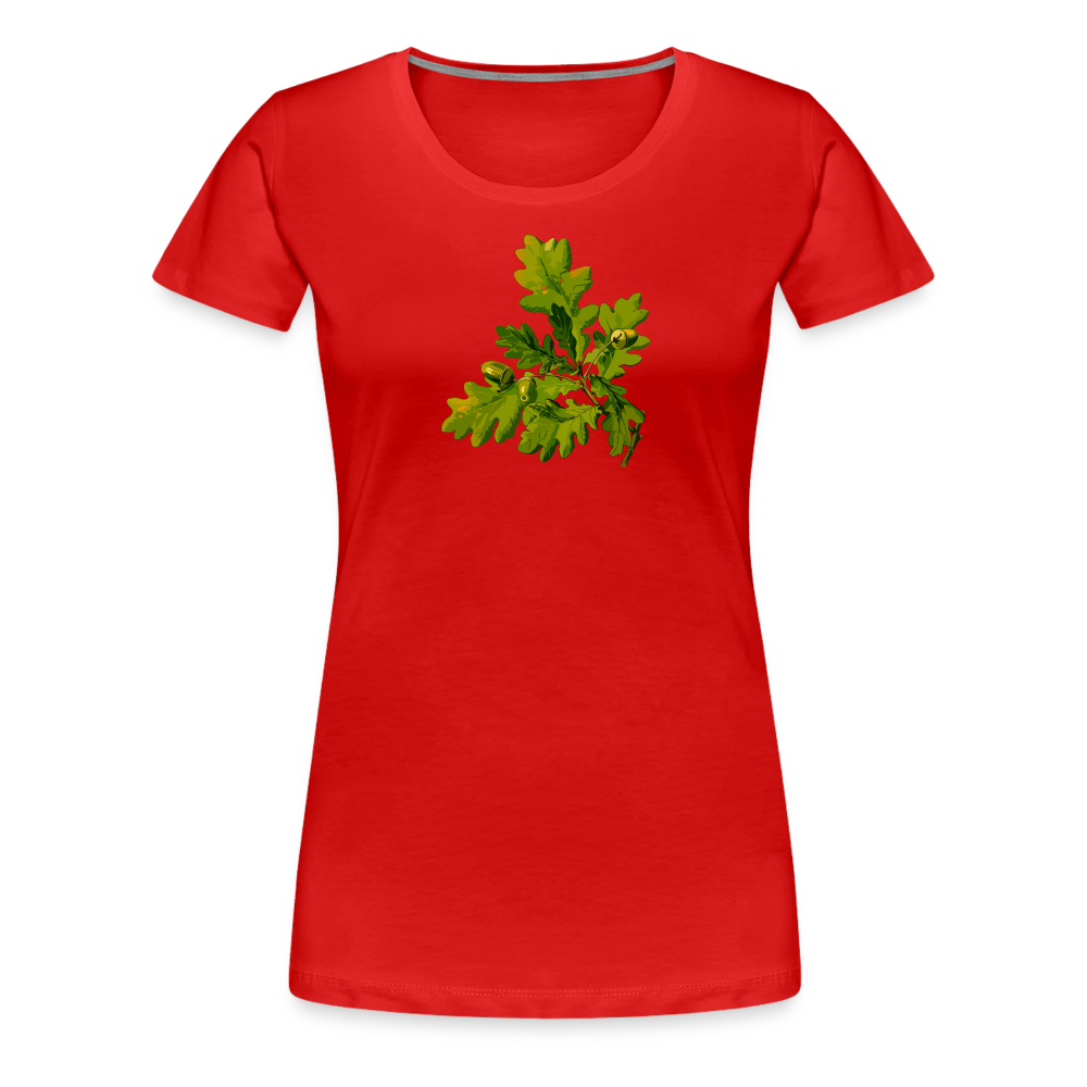 Jagdwelt T-Shirt (Premium) - Eiche - Rot