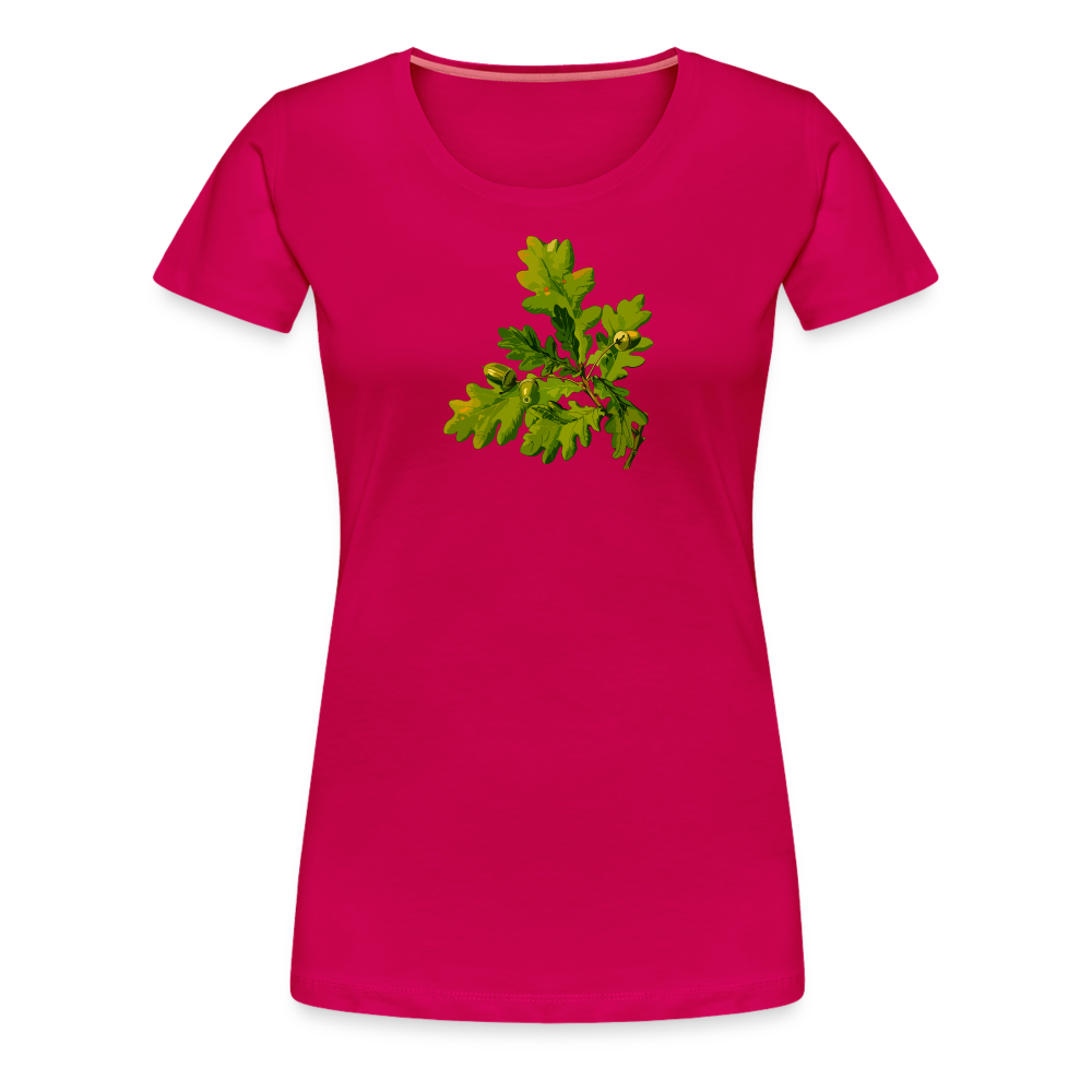 Jagdwelt T-Shirt (Premium) - Eiche - dunkles Pink