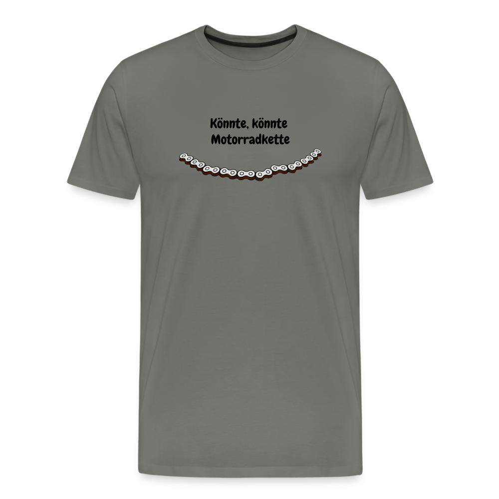 Casual T-Shirt (Premium) - Motorradkette - Asphalt