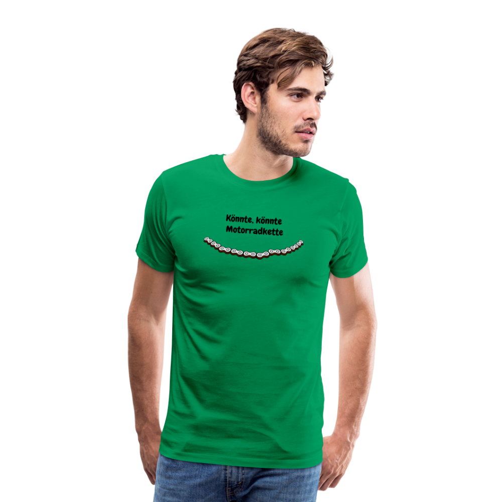 Casual T-Shirt (Premium) - Motorradkette - Kelly Green