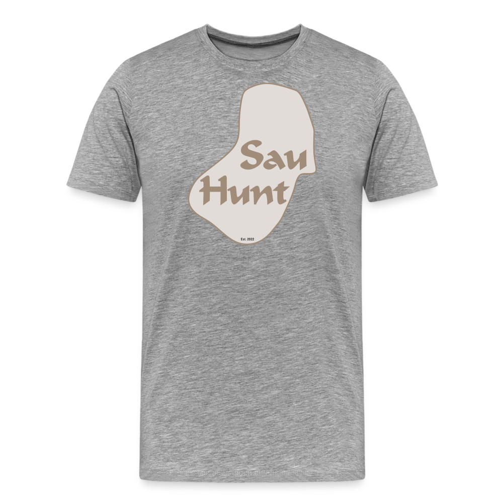 SauHunt Promo T-Shirt (Premium) - heather grey