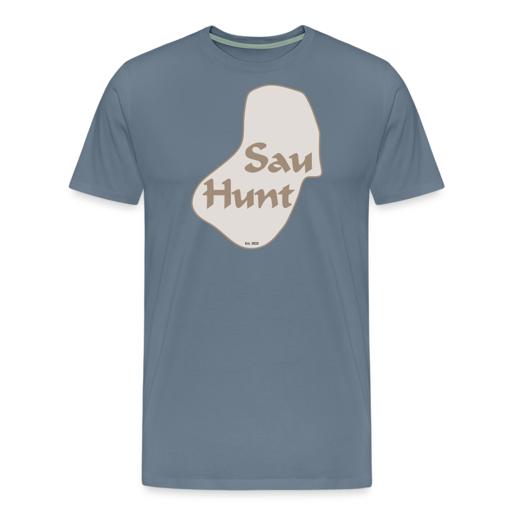 SauHunt Promo T-Shirt (Premium) - steel blue