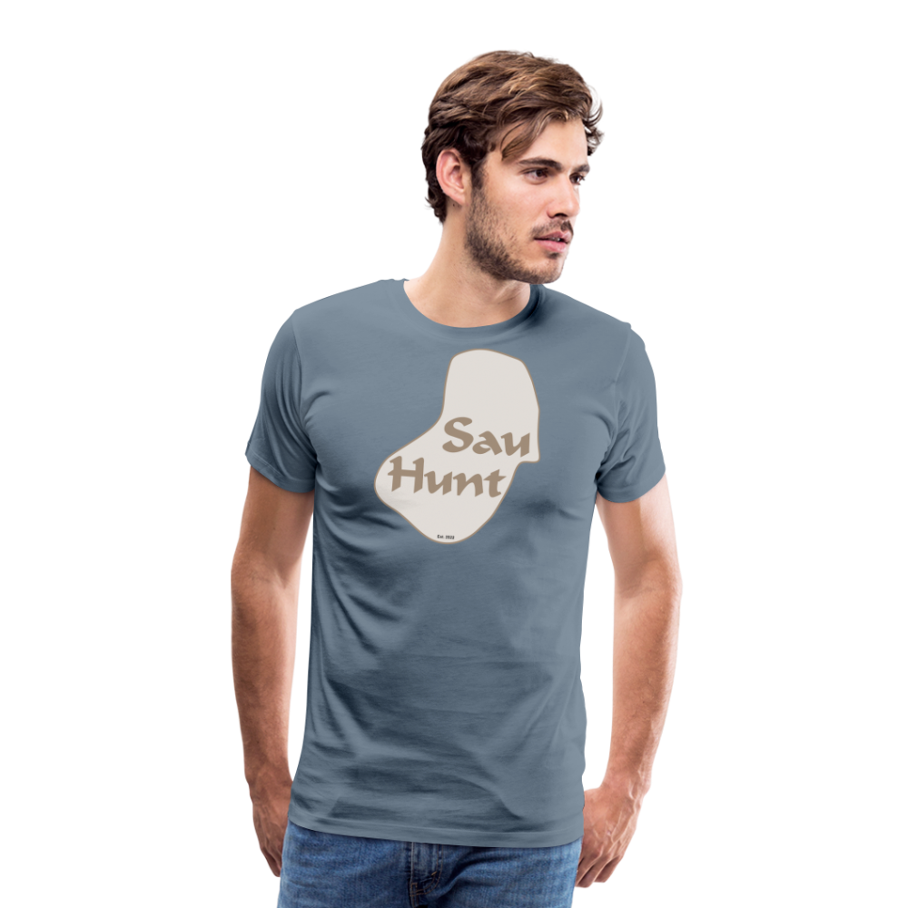 SauHunt Promo T-Shirt (Premium) - steel blue