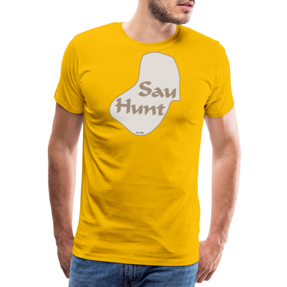 SauHunt Promo T-Shirt (Premium) - sun yellow