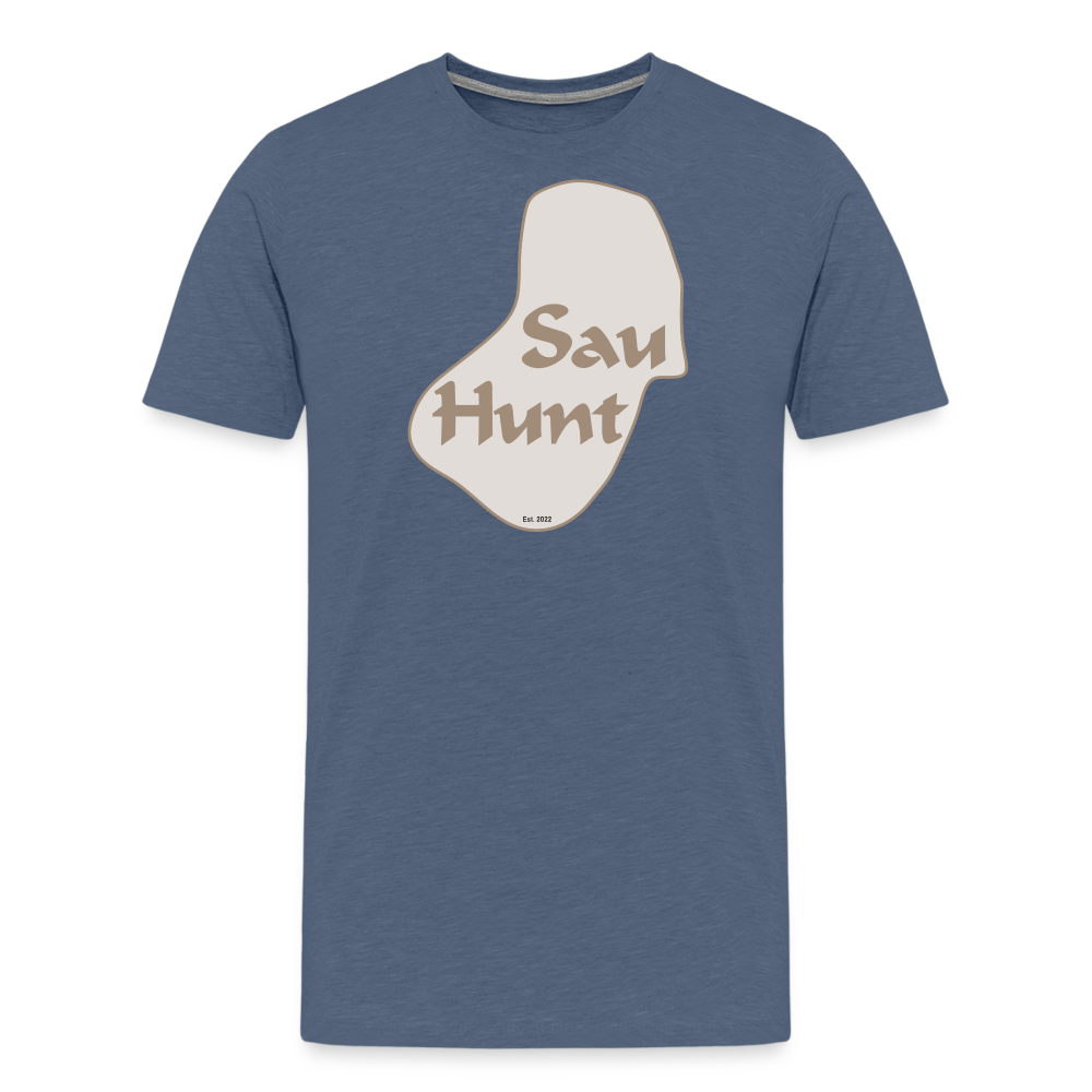 SauHunt Promo T-Shirt (Premium) - heather blue