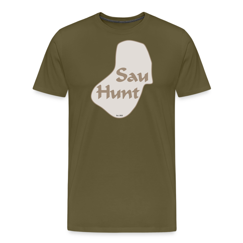 SauHunt Promo T-Shirt (Premium) - khaki