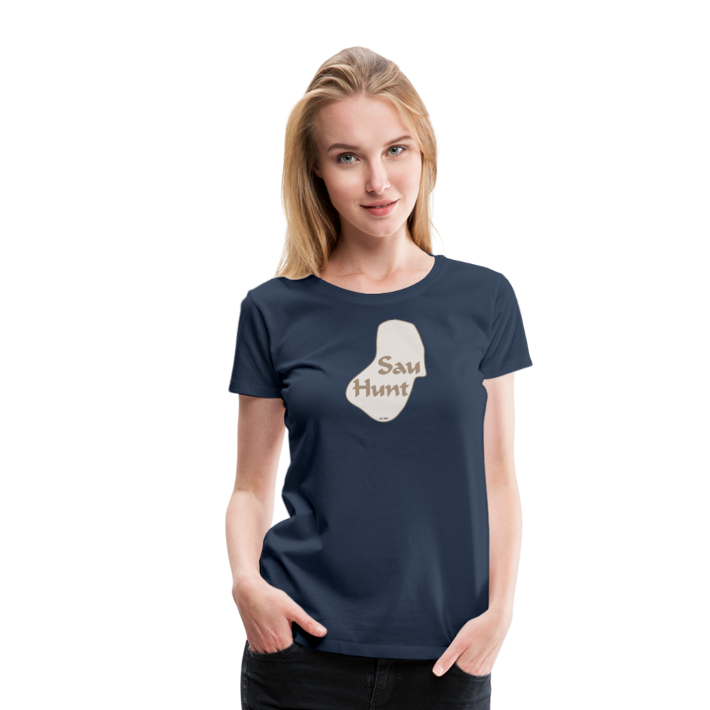 SauHunt T-Shirt für Sie (Premium) - SauHunt - navy
