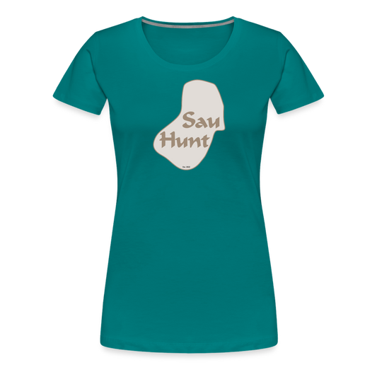 SauHunt T-Shirt für Sie (Premium) - SauHunt - diva blue