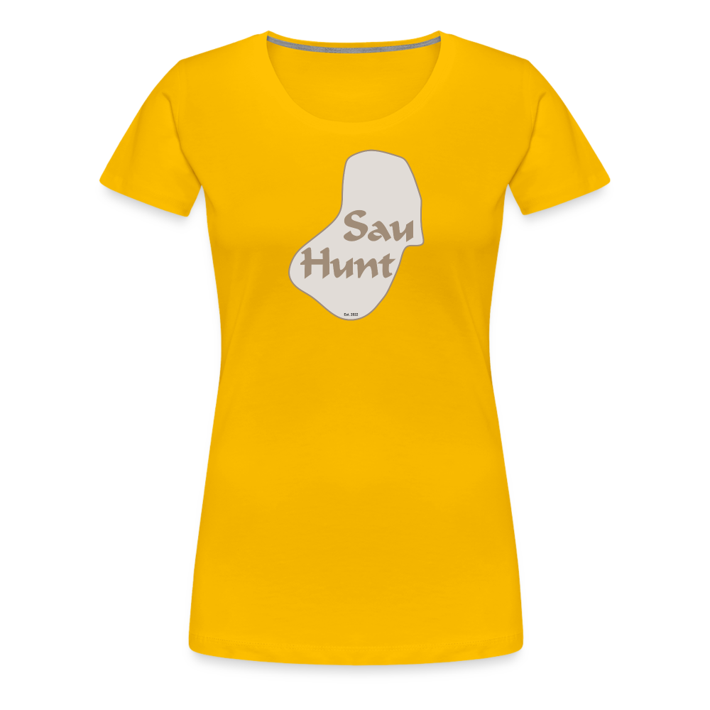 SauHunt T-Shirt für Sie (Premium) - SauHunt - sun yellow