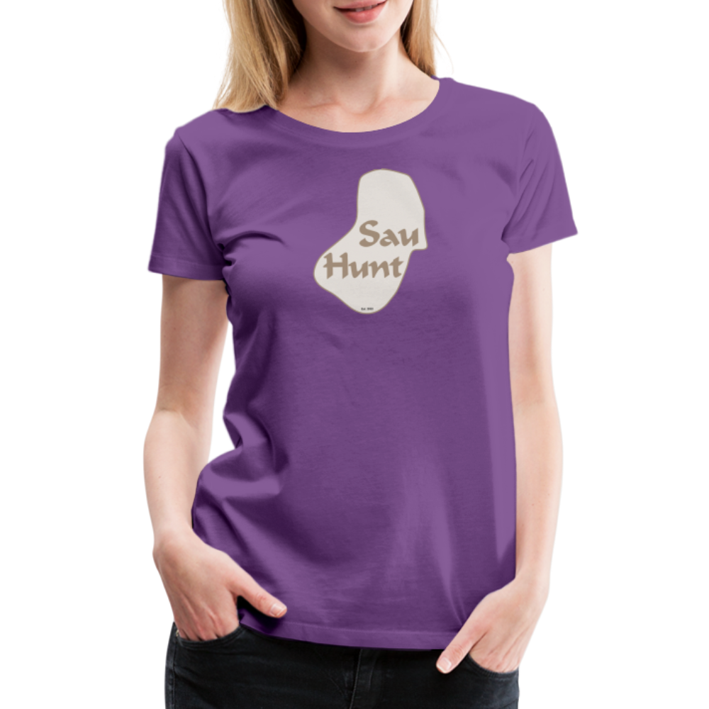 SauHunt T-Shirt für Sie (Premium) - SauHunt - purple