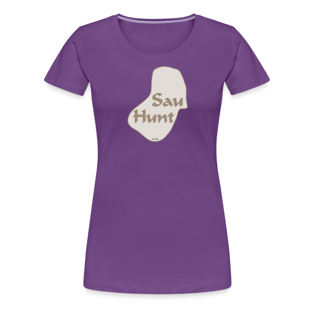 SauHunt T-Shirt für Sie (Premium) - SauHunt - purple