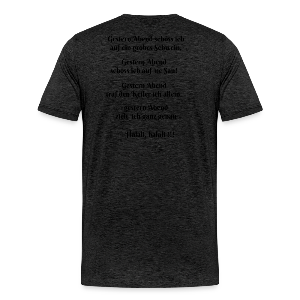 SauHunt T-Shirt (Premium) - Sau tot - charcoal grey