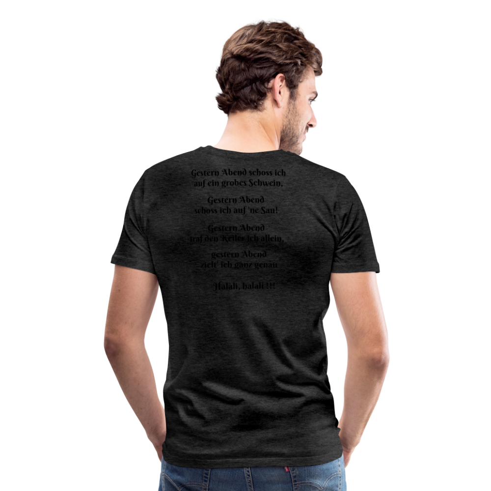 SauHunt T-Shirt (Premium) - Sau tot - charcoal grey
