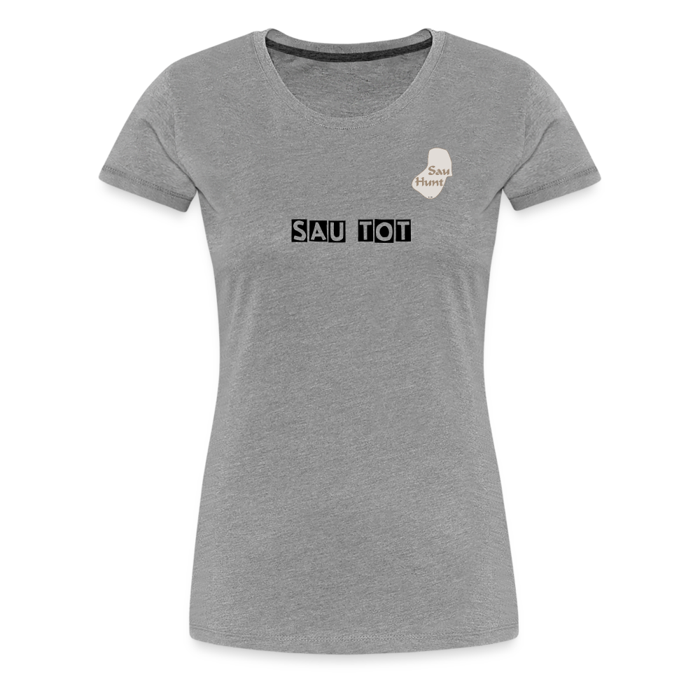 SauHunt T-Shirt für Sie (Gildan) - Sau tot - heather grey