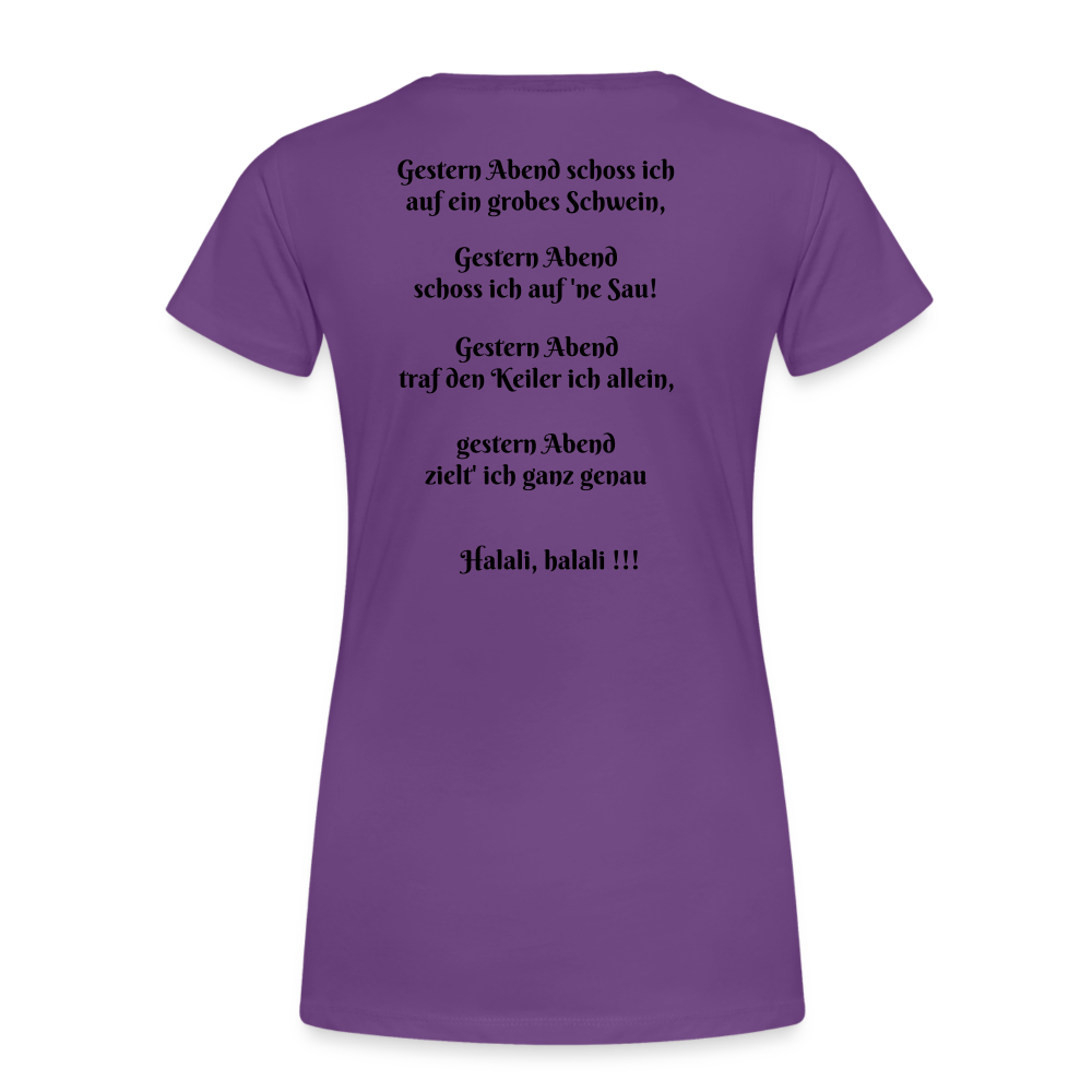 SauHunt T-Shirt für Sie (Gildan) - Sau tot - purple