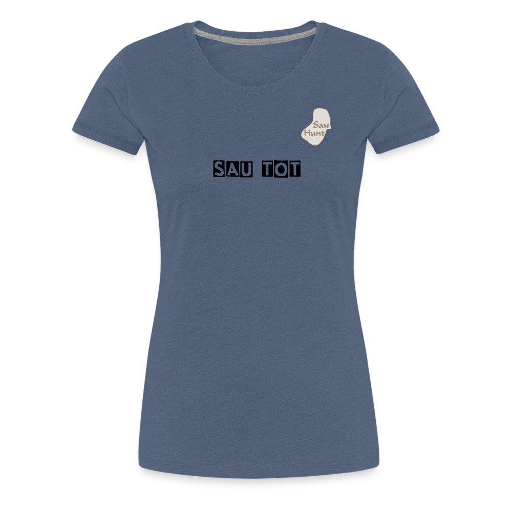 SauHunt T-Shirt für Sie (Gildan) - Sau tot - heather blue