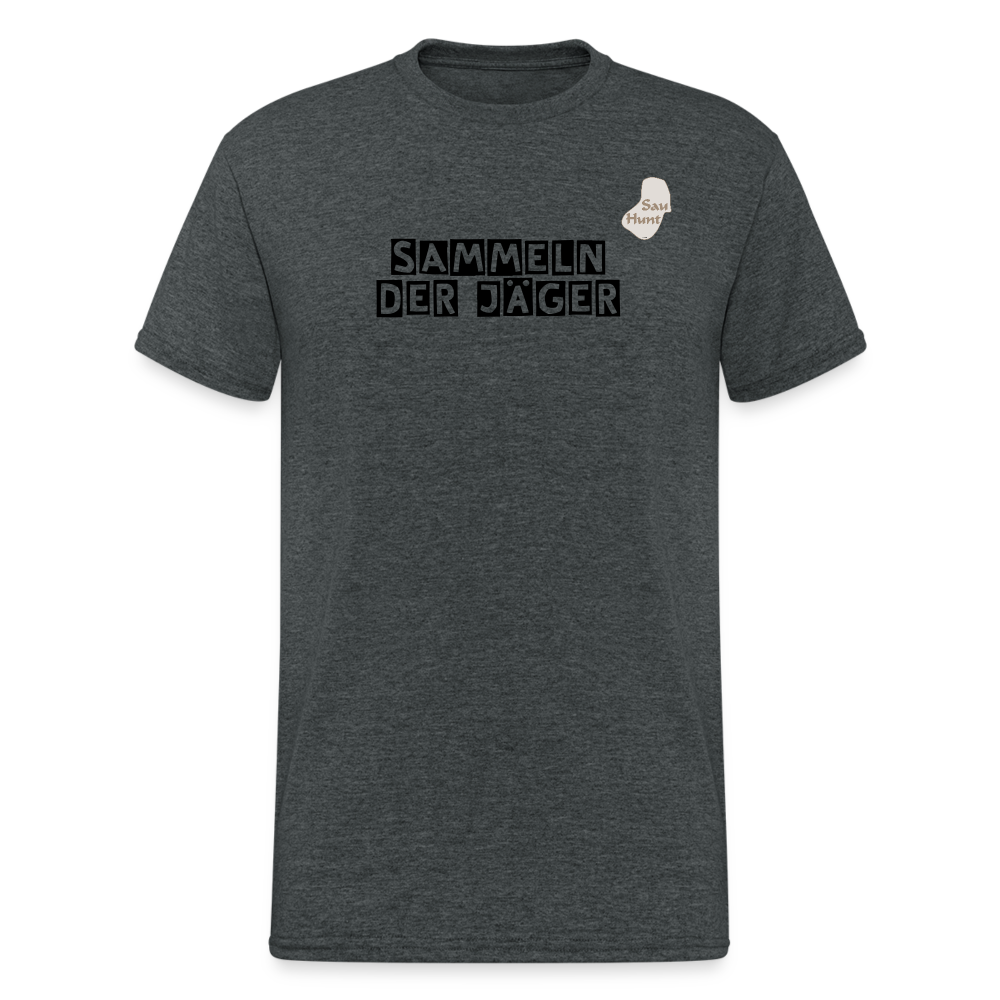 SauHunt T-Shirt (Gildan) - Sammeln - Dunkelgrau meliert