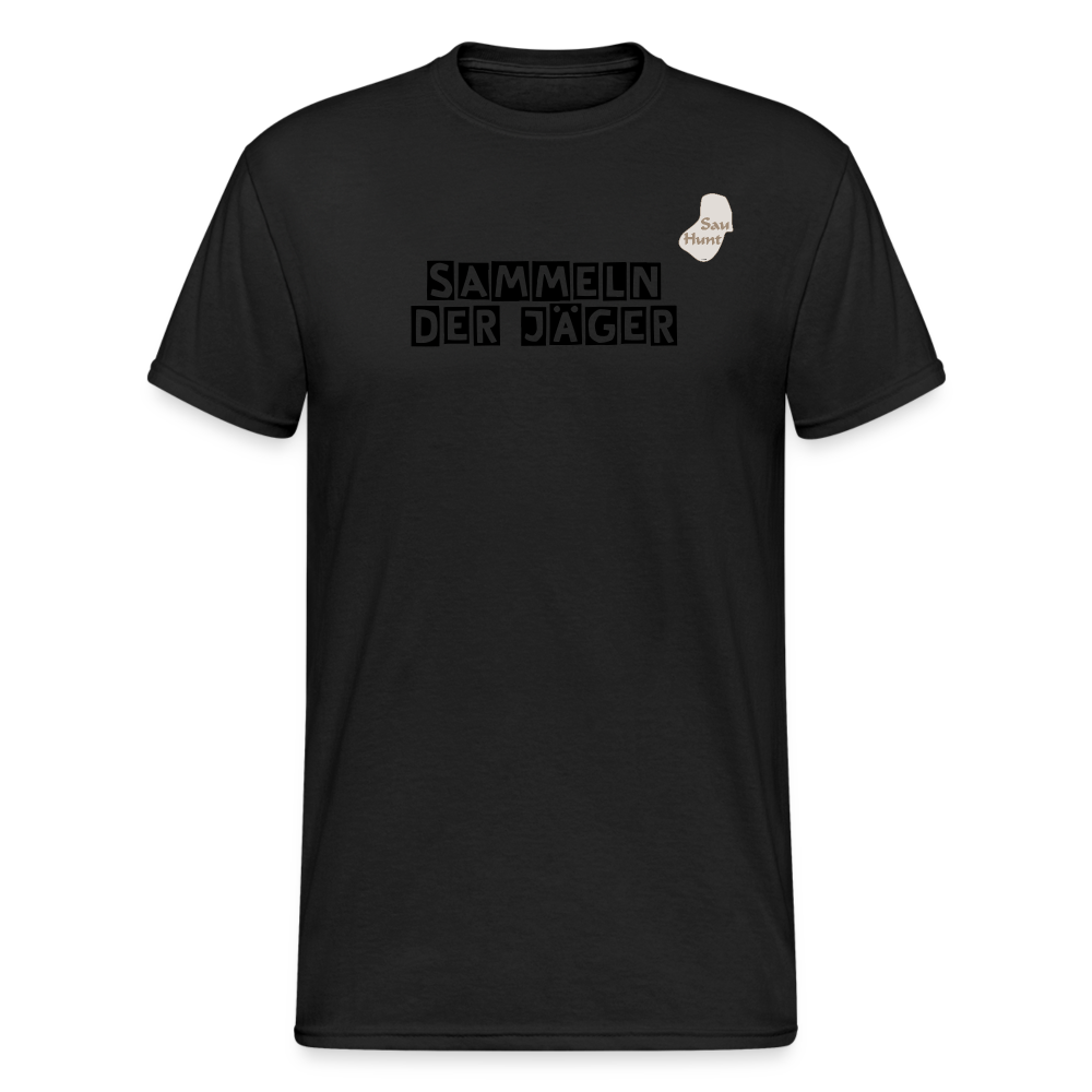 SauHunt T-Shirt (Gildan) - Sammeln - Schwarz