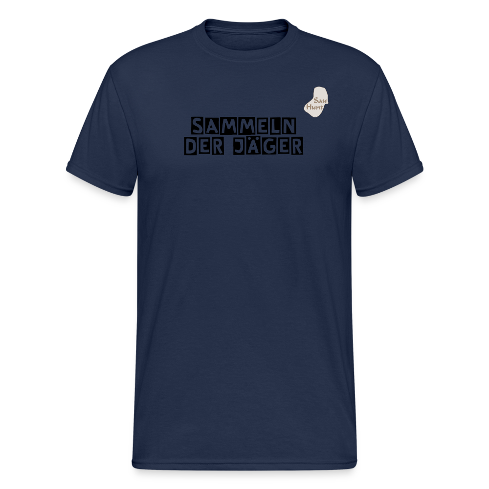 SauHunt T-Shirt (Gildan) - Sammeln - Navy