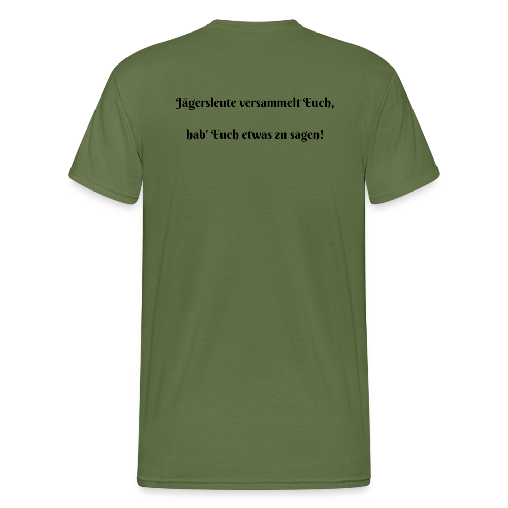 SauHunt T-Shirt (Gildan) - Sammeln - Militärgrün