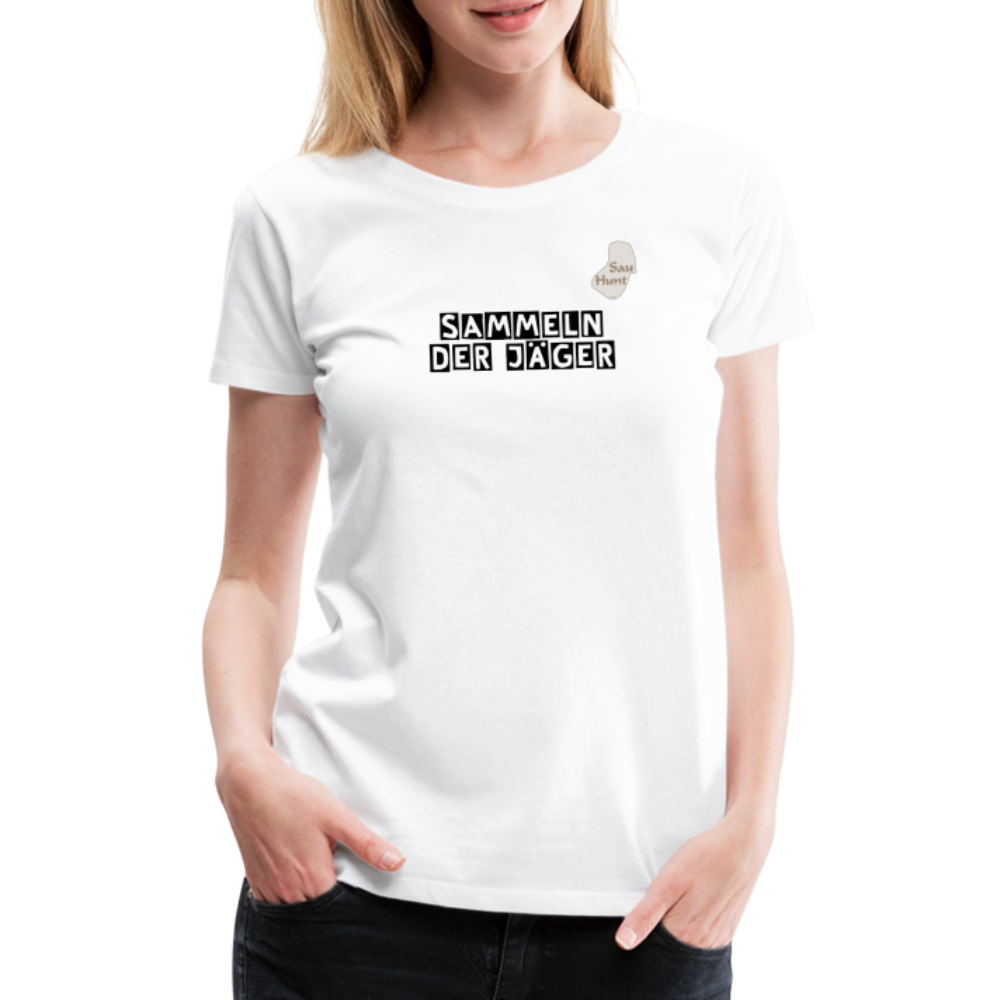 SauHunt T-Shirt für Sie (Premium) - Sammeln - weiß