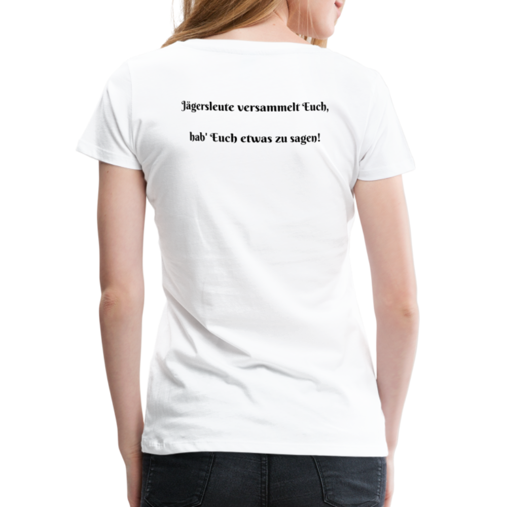 SauHunt T-Shirt für Sie (Premium) - Sammeln - weiß