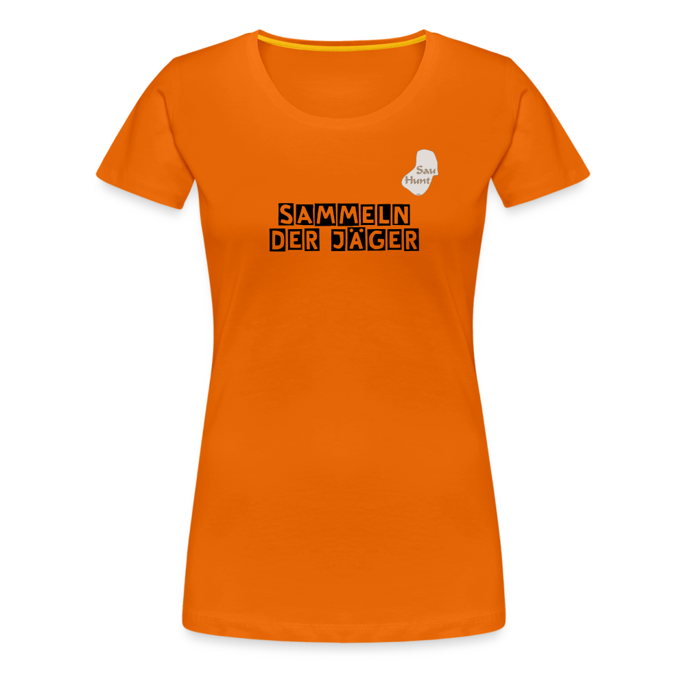 SauHunt T-Shirt für Sie (Premium) - Sammeln - Orange