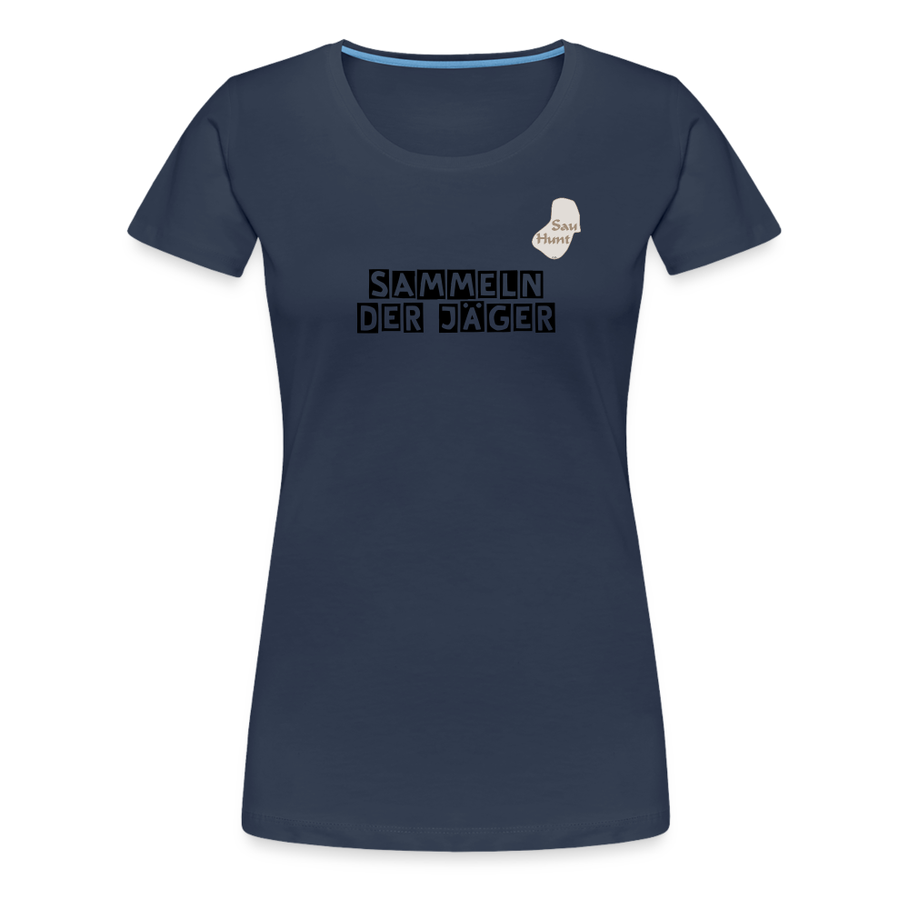 SauHunt T-Shirt für Sie (Premium) - Sammeln - Navy