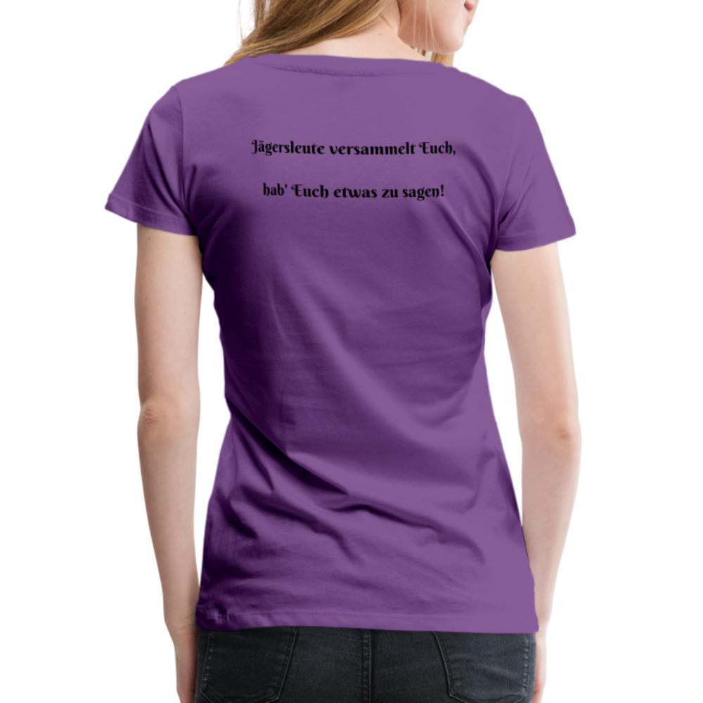 SauHunt T-Shirt für Sie (Premium) - Sammeln - Lila